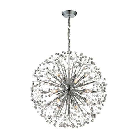 Starburst 16-Light Polished Chrome Light Vintage Fixture Ceiling Chandelier