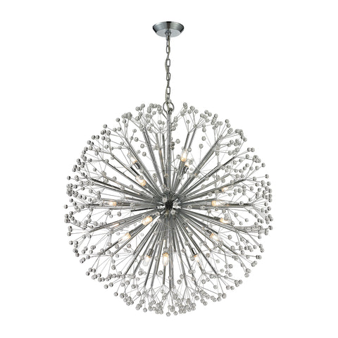 Starburst 19-Light Polished Chrome Light Vintage Fixture Ceiling Chandelier