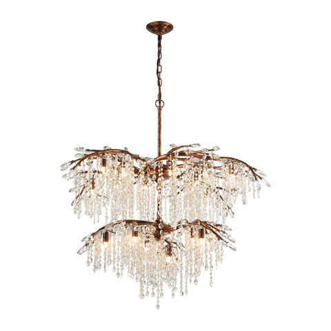 Elia 18-Light Spanish Bronze Light Vintage Fixture Ceiling Chandelier