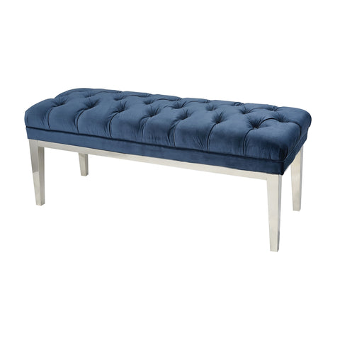 Sophie Navy Blue Storage Footrest Stool Seat Rest Ottoman Bench