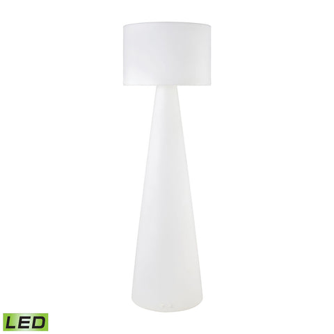 Jibe Outdoor Floor Lamp White Light Vintage Shade Torchiere Reading Floor Lamp