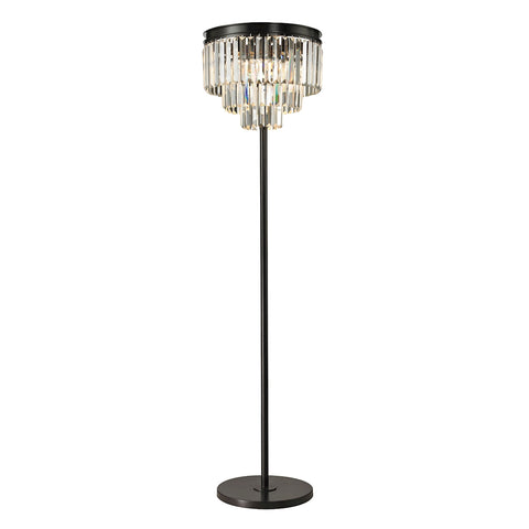 Palacial Collection 3-Light In Oil Rubbed Bronze Shade Reading Floor Lamp