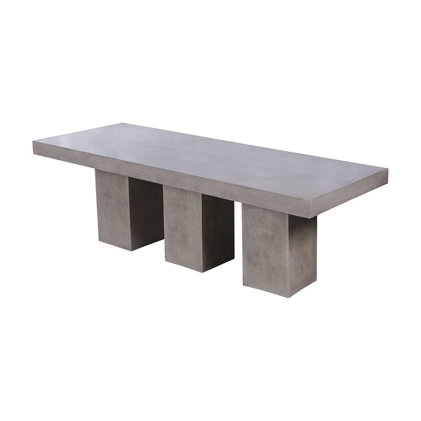 Kingston Indoor/Outdoor Polished Concrete Room Banquet Dining Table