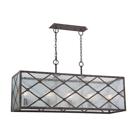 Radley 5-Light Malted Rust Light Vintage Fixture Ceiling Chandelier