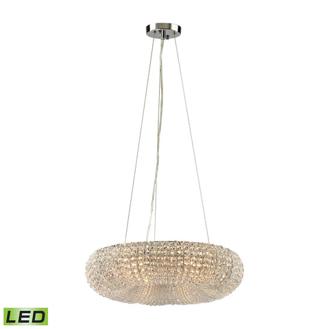 Crystal Ring 6-Light Polished Chrome Includes LED Bulb(s) Light Chandelier