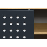 Tema Dann 135 Dots Oak Sideboard with Black Steel Feet