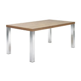 The TemaHome Multi 71" Table Top with Square Chrome Legs 9500.611391