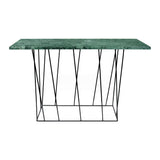The TemaHome Helix Marble Console with Black Lacquered Steel Legs 9500.627484