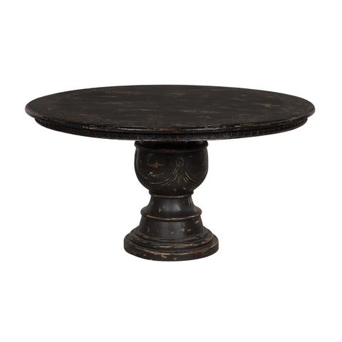 Croley Crossroads Black Vintage Room Banquet Dining Table