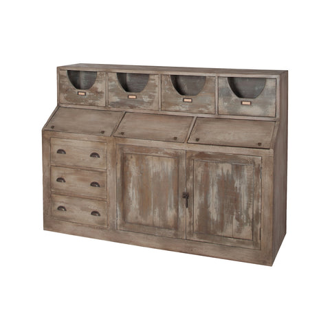 Kitchen Storage Castle Gate Vintage Dresser Credenza Cabinet