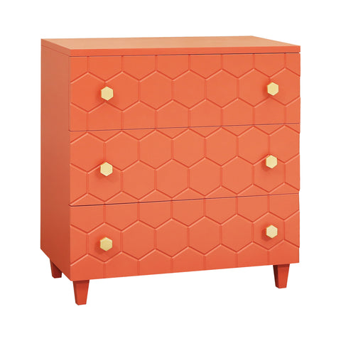 Current Living Coral Vintage Tall Chest Dresser Drawer