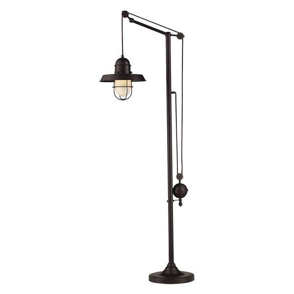 Farmhouse Adjustable In Oiled Bronze Light Shade Torchiere Reading Floor Lamp