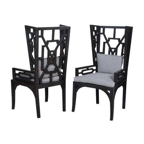 Manor Wing Set Of 2 Manor Greystone Modern Lounge Dining Chair