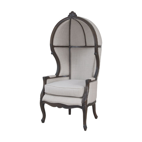 King In Heritage Grey Stain Modern Lounge Dining Chair