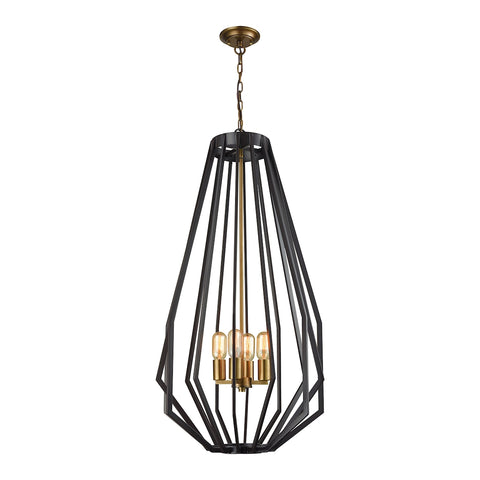 Fluxx Tall Bronze Light Vintage Fixture Ceiling Chandelier