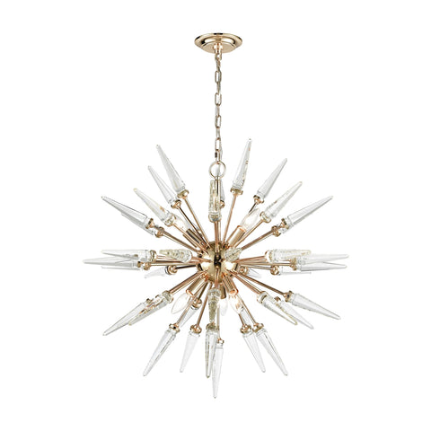 Pendant Clear Gold Light Vintage Fixture Ceiling Chandelier