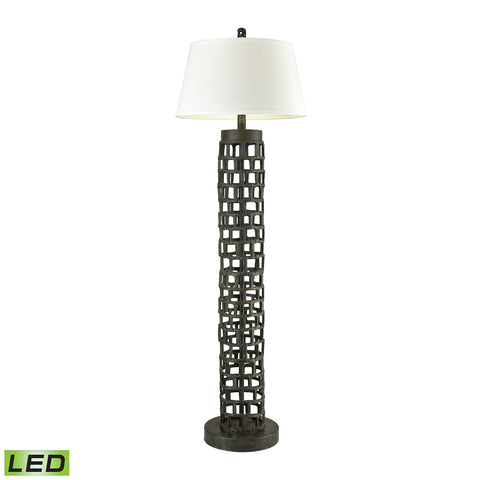 Rook Floor Lamp Bronze Light Vintage Shade Torchiere Reading Floor Lamp