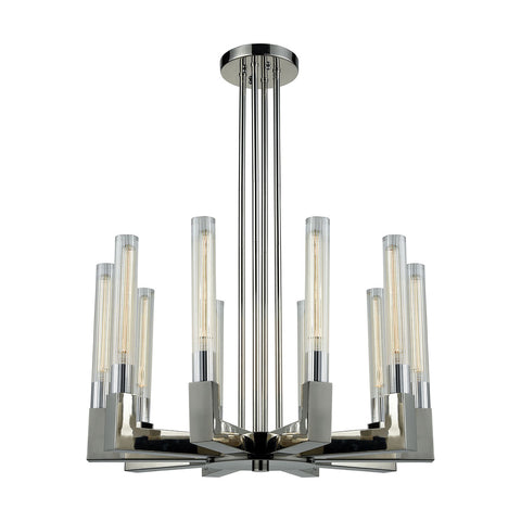 Light Thrust Polished Nickel Light Vintage Fixture Ceiling Chandelier