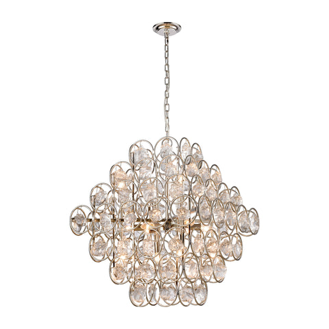 Precious Pendant Polished Nickel Light Vintage Fixture Ceiling Chandelier