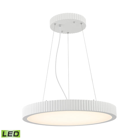 Digby- Matte White Finish Light Glass Vintage Fixture Ceiling Pendant